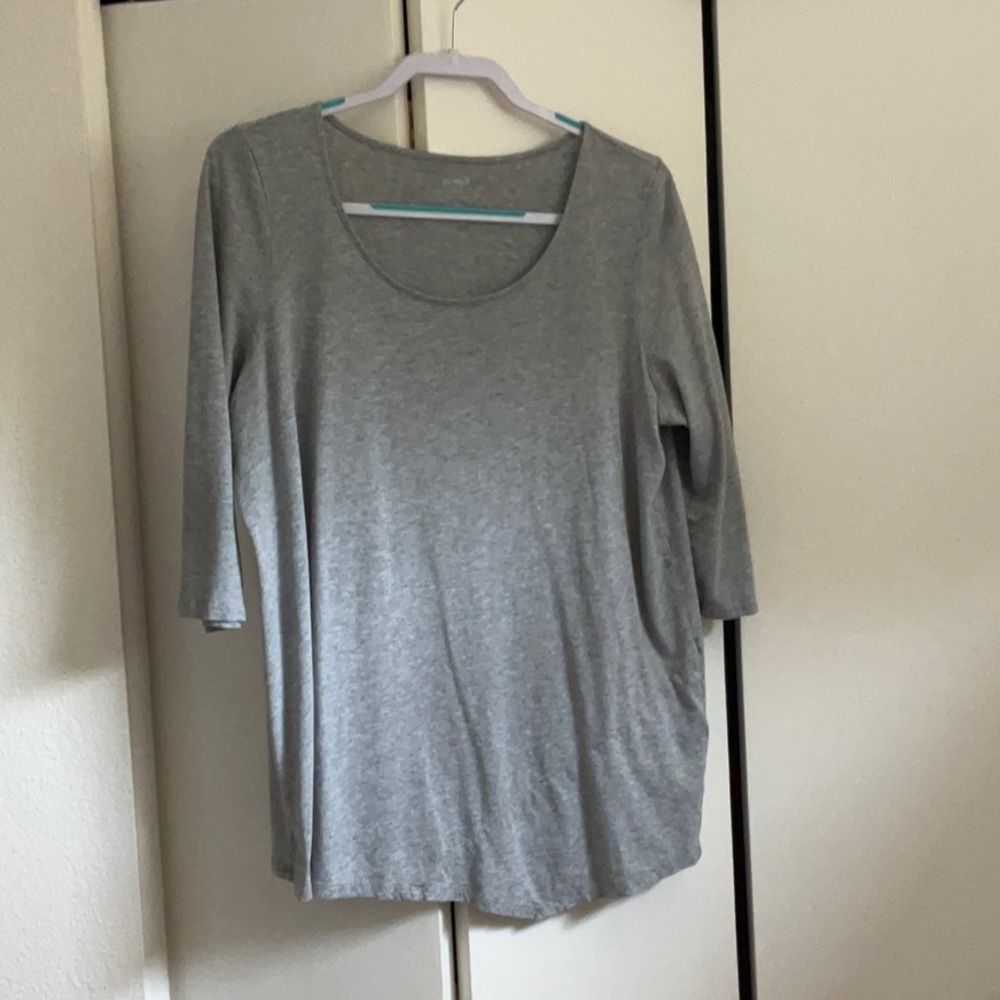 Gray Pure Jill Asymmetrical Tunic size L